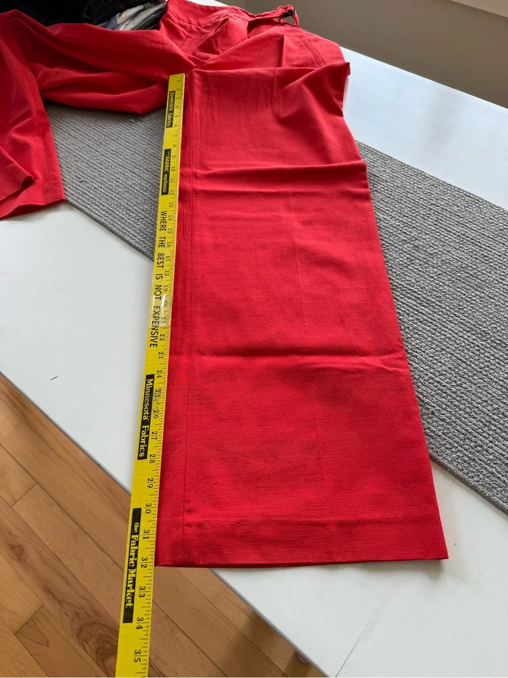 Sezane Coral Red Aldo Trouser Cotton Blend High Waist Dress Pants Size 38 or 6 - Picture 13 of 16
